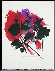 Alfred Manessier: Original-Lithographie 'Der rote Fleck - La tache rouge' 1972 - Werke | Originale | Drucke