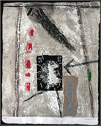 James Coignard: 'Profil 3 et Rouge' Radierung Carborundum m. Collage 1980 signiert, Sonet 459 - Bilder | Werke