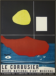 Le Corbusier: Muse National d'Art Moderne 1962, Lithographie Mourlot, Original-Ausstellungsplakat - Bilder