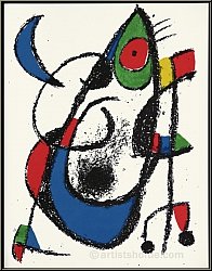 Joan Miro: Mondmuschen, 1975, Original Lithographie XI