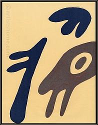Hans (Jean) Arp: 'Figurationen Drei Elemente' 1962, Original-Lithographie - Werke | Druckgrafik | Originale