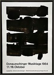 Pierre Soulages: Lithographie Nr. 12, Donaueschinger Musiktage, 1964 - Bilder | Originale | Knstlerplakate