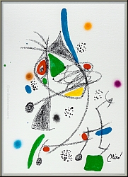 Joan Miro: Maravillas 1975, Original-Lithographie 'Maus' fr 'Wunder in Miros Garten' - Bilder, Werke, Drucke