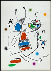 Joan Miro: Maravillas 1975, Wunder in Miros Garten 'Marienkfer' Original-Lithographie - Bilder, Lithographien