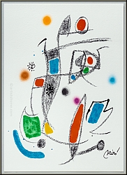 Joan Miro: Maravillas 1975, Wunder in Miros Garten, 'Libelle', Original-Lithographie - Bilder, Werke, Drucke
