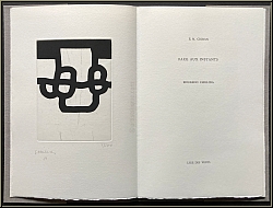 Eduardo Chillida: 'Face aux instants' E. M. Cioran, 1985, Aquatinta-Radierung 'Antzo VI' signiert - Originale