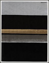 Anna-Eva Bergman: 'Horizon noir' Schwarzer Horizont, 1970, Original-Lithographie - Bilder, Werke, Originale