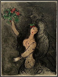 Marc Chagall: Programm Soire Versailles, Baletttnzerin, Original-Lithographie 1963 - Bilder Originale, Werke