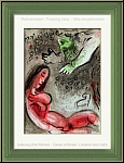Marc Chagall: 'Eva wird von Gott verdammt' Original-Lithographie fr Bilder zur Bibel, 1960 - Werke, Originale