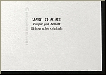 Marc Chagall: Original-Lithographie 'Bouquet' Blumenstrau 'Souvenirs et portraits d'artistes' Fernand Mourlot