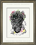 Marc Chagall: Original-Lithographie 'Bouquet' Blumenstrau in Vase auf Bttenpapier - Originale | Bilder