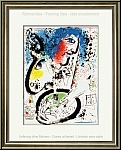 Selbstportrait 'Ma vie' Marc Chagall mit blauen Haaren, Original-Lithographie - Bilder, Werke, Originale