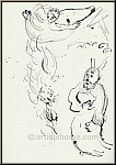 Marc Chagall: Moses Gesetzestafeln, 1956, Original-Lithographie Bibel Altes Testament, Die zehn Gebote - Werke