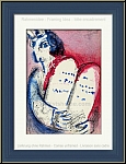 Marc Chagall: Moses 10 Gebote, 1956, Original-Lithographie fr Bilder zur Bibel, Gesetzestafeln | Drucke