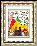 Marc Chagall: Der Sonntag 'Le dimanche' Paris 1954, Original-Lithographie Derriere le miroir | Originalbilder