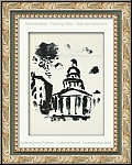 Chagall: Sehr seltene Lithographie 'Le Panthon' fr Derriere le miroir 66-67-68 'Paris' | Druckgrafik | Werke