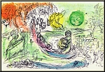 Marc Chagall: Das Konzert 1957, Original-Lithographie, Oper Musik Chor