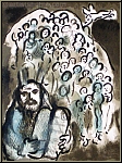 Marc Chagall: Moses und sein Volk, 1973, Die biblische Botschaft