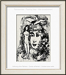 Marc Chagall: Le clown blanc Weier Clown 1964 Original-Lithographie