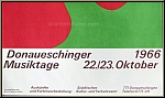 Hans (Jean) Arp: Donaueschinger Musiktage 1966, Original-Lithographie, Knstlerplakate Erker-Presse St. Gallen