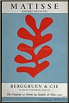 Henri Matisse: Plakat Berggruen & Cie 1953, Papiers dcoups, Mourlot