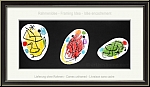 Joan Miro: Original-Lithographie 1968 - Drei Zeichnungen auf Schwarz