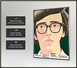 Alex Katz: 'Kenneth Koch' Portrait Of A Poet, 1970 Original-Lithographie, Ausstellungsplakat Galerie Brusberg