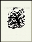 Marc Chagall: Boas erwacht und sieht Ruth zu seinen Fen 1960, Original-Lithographie Verve Bibel - Rckseite