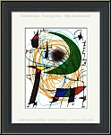 Joan Miro: Der grne Mond 1972, Original-Lithographie, Mondsichel im Universum - Bilder | Werke | Rahmenidee