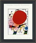 Joan Miro: Rote Sonne 1972, Original-Lithographie, Soleil rouge - Bilder | Grafiken | Originale | Rahmenidee