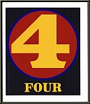 Robert Indiana: 'Numbers' 1968 - FOUR