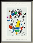 Joan Miro: Maravillas 1975, Wunder in Miros Garten, 'Blumengarten', Original-Lithographie - Bilderrahmen-Idee