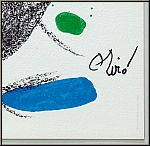 Joan Miro: Maravillas, Wunder in Miros Garten, Original-Lithographie 'Ameise' 1975 - Bild: im Stein signiert