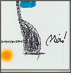 Joan Miro: Maravillas, Wunder in Miros Garten, Original-Lithographie 'Grtnerin mit Sonnenhut' 1975 - Signatur