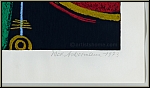 Max Ackermann: 'Energie I - Fortissimo' (Musik) 1973, Original-Siebdruck, Serigraphie - Signatur u. Datierung