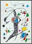 Joan Miro: Maravillas, Wunder in Miros Garten, Lithografie Golfspieler